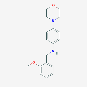 molecular formula C18H22N2O2 B502074 N-(2-methoxybenzyl)-4-(morpholin-4-yl)aniline 
