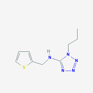 1-propyl-N-(thiophen-2-ylmethyl)tetrazol-5-amine
