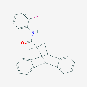 N-(2-fluorophenyl)-15-methyltetracyclo[6.6.2.0~2,7~.0~9,14~]hexadeca-2,4,6,9,11,13-hexaene-15-carboxamide