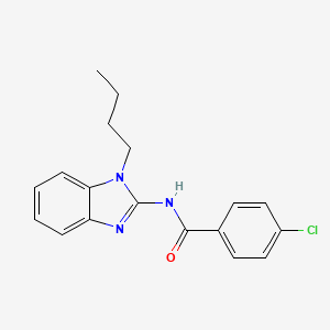 N-(1-butyl-1H-benzimidazol-2-yl)-4-chlorobenzamide