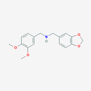 molecular formula C17H19NO4 B502080 Benzo[1,3]dioxol-5-ylmethyl-(3,4-dimethoxy-benzyl)-amine 
