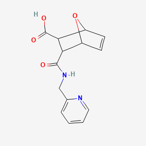 molecular formula C14H14N2O4 B5020858 3-{[(2-pyridinylmethyl)amino]carbonyl}-7-oxabicyclo[2.2.1]hept-5-ene-2-carboxylic acid CAS No. 6331-43-7