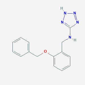 molecular formula C15H15N5O B502086 N-[2-(benzyloxy)benzyl]-1H-tetrazol-5-amine 