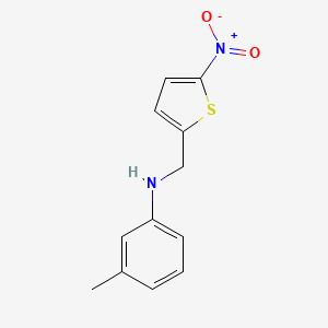 molecular formula C12H12N2O2S B5020864 (3-methylphenyl)[(5-nitro-2-thienyl)methyl]amine 