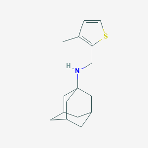molecular formula C16H23NS B502087 N-((3-methylthiophen-2-yl)methyl)adamantan-1-amine 