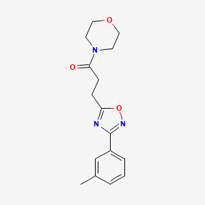 4-{3-[3-(3-methylphenyl)-1,2,4-oxadiazol-5-yl]propanoyl}morpholine