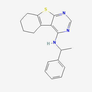 N-(1-phenylethyl)-5,6,7,8-tetrahydro[1]benzothieno[2,3-d]pyrimidin-4-amine