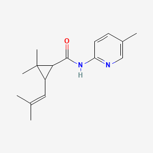 molecular formula C16H22N2O B5020914 2,2-dimethyl-3-(2-methyl-1-propen-1-yl)-N-(5-methyl-2-pyridinyl)cyclopropanecarboxamide 