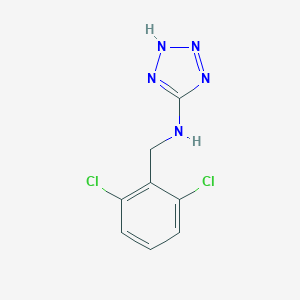 molecular formula C8H7Cl2N5 B502092 2H-1,2,3,4-tetraazol-5-yl[(2,6-dichlorophenyl)methyl]amine 