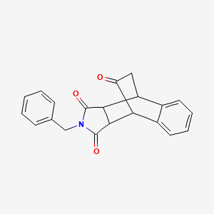 molecular formula C21H17NO3 B5020932 11-benzyl-11-azatetracyclo[6.5.2.0~2,7~.0~9,13~]pentadeca-2,4,6-triene-10,12,14-trione 