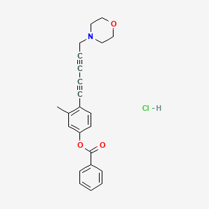 3-methyl-4-[5-(4-morpholinyl)-1,3-pentadiyn-1-yl]phenyl benzoate hydrochloride