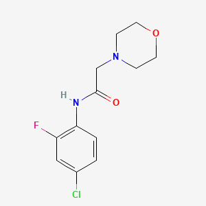 N-(4-chloro-2-fluorophenyl)-2-(4-morpholinyl)acetamide