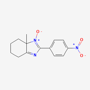 3a-methyl-2-(4-nitrophenyl)-4,5,6,7-tetrahydro-3aH-benzimidazole 3-oxide