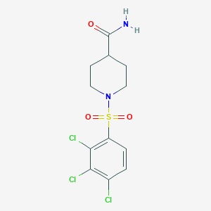 molecular formula C12H13Cl3N2O3S B5021032 1-[(2,3,4-trichlorophenyl)sulfonyl]-4-piperidinecarboxamide 