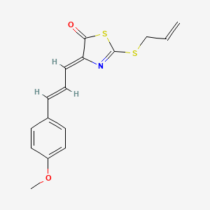 2-(allylthio)-4-[3-(4-methoxyphenyl)-2-propen-1-ylidene]-1,3-thiazol-5(4H)-one