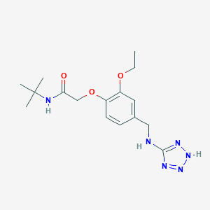 molecular formula C16H24N6O3 B502107 N-tert-butyl-2-{2-ethoxy-4-[(2H-tetrazol-5-ylamino)methyl]phenoxy}acetamide 