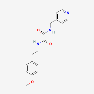 molecular formula C17H19N3O3 B5021077 N-[2-(4-methoxyphenyl)ethyl]-N'-(4-pyridinylmethyl)ethanediamide 