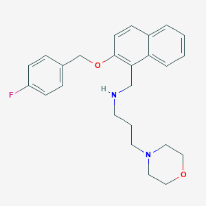 N-({2-[(4-fluorobenzyl)oxy]naphthalen-1-yl}methyl)-3-(morpholin-4-yl)propan-1-amine