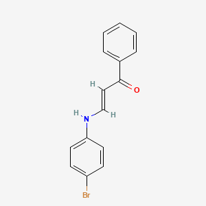 molecular formula C15H12BrNO B5021120 (2E)-3-[(4-bromophenyl)amino]-1-phenylprop-2-en-1-one 