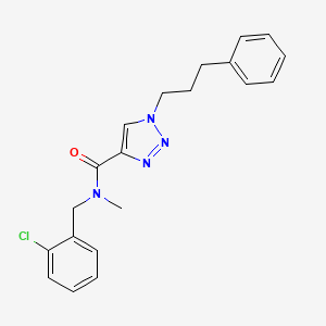 N-(2-chlorobenzyl)-N-methyl-1-(3-phenylpropyl)-1H-1,2,3-triazole-4-carboxamide