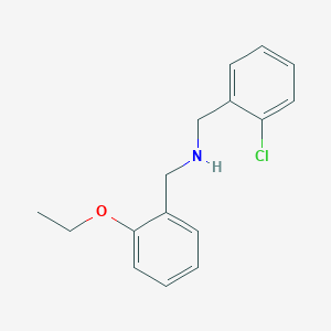 molecular formula C16H18ClNO B502117 N-(2-chlorobenzyl)-N-(2-ethoxybenzyl)amine 