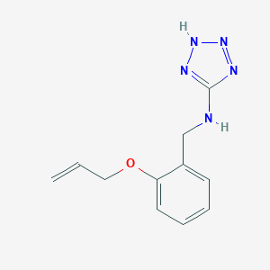 molecular formula C11H13N5O B502118 N-[2-(prop-2-en-1-yloxy)benzyl]-2H-tetrazol-5-amine 