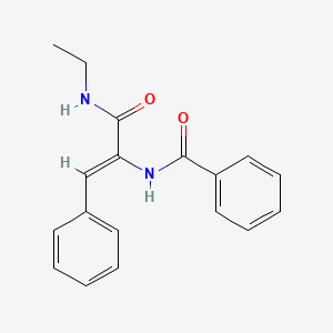 N-[(Z)-3-(ethylamino)-3-oxo-1-phenylprop-1-en-2-yl]benzamide