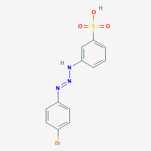 molecular formula C12H10BrN3O3S B5021211 3-[3-(4-bromophenyl)-2-triazen-1-yl]benzenesulfonic acid 