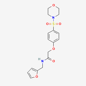 molecular formula C17H20N2O6S B5021248 N-(2-furylmethyl)-2-[4-(4-morpholinylsulfonyl)phenoxy]acetamide 