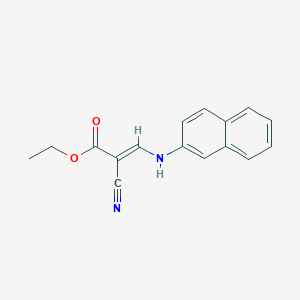 ethyl 2-cyano-3-(2-naphthylamino)acrylate