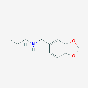 molecular formula C12H17NO2 B502130 N-(1,3-benzodioxol-5-ylmethyl)butan-2-amine CAS No. 68291-96-3