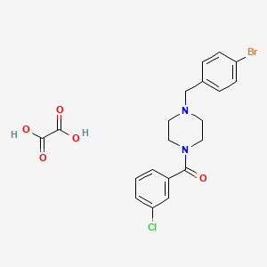 molecular formula C20H20BrClN2O5 B5021311 1-(4-bromobenzyl)-4-(3-chlorobenzoyl)piperazine oxalate 