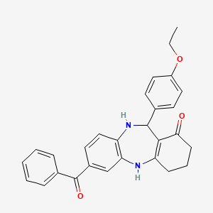 7-benzoyl-11-(4-ethoxyphenyl)-2,3,4,5,10,11-hexahydro-1H-dibenzo[b,e][1,4]diazepin-1-one