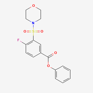 phenyl 4-fluoro-3-(4-morpholinylsulfonyl)benzoate