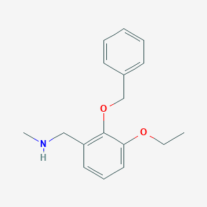 1-[2-(benzyloxy)-3-ethoxyphenyl]-N-methylmethanamine