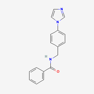 molecular formula C17H15N3O B5021370 N-[4-(1H-imidazol-1-yl)benzyl]benzamide 