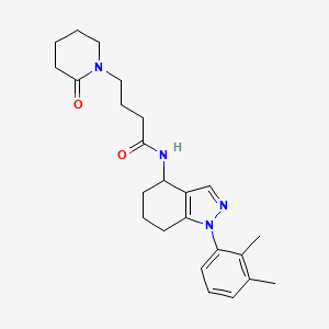 N-[1-(2,3-dimethylphenyl)-4,5,6,7-tetrahydro-1H-indazol-4-yl]-4-(2-oxo-1-piperidinyl)butanamide