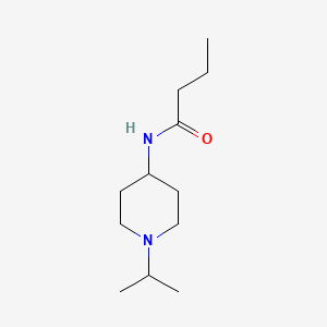 molecular formula C12H24N2O B5021397 N-(1-isopropyl-4-piperidinyl)butanamide 