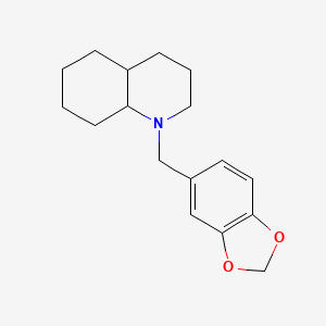 molecular formula C17H23NO2 B5021411 1-(1,3-benzodioxol-5-ylmethyl)decahydroquinoline 