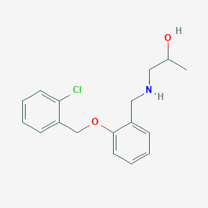molecular formula C17H20ClNO2 B502143 1-({2-[(2-Chlorobenzyl)oxy]benzyl}amino)propan-2-ol 