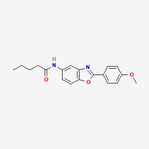 N-[2-(4-methoxyphenyl)-1,3-benzoxazol-5-yl]pentanamide