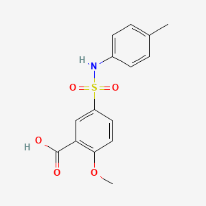 2-methoxy-5-{[(4-methylphenyl)amino]sulfonyl}benzoic acid