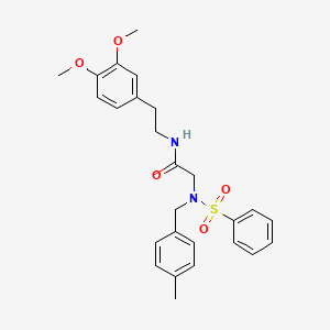 N~1~-[2-(3,4-dimethoxyphenyl)ethyl]-N~2~-(4-methylbenzyl)-N~2~-(phenylsulfonyl)glycinamide