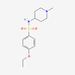 molecular formula C14H22N2O3S B5021445 4-ethoxy-N-(1-methyl-4-piperidinyl)benzenesulfonamide 