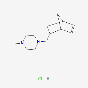 molecular formula C13H23ClN2 B5021464 1-(bicyclo[2.2.1]hept-5-en-2-ylmethyl)-4-methylpiperazine hydrochloride 