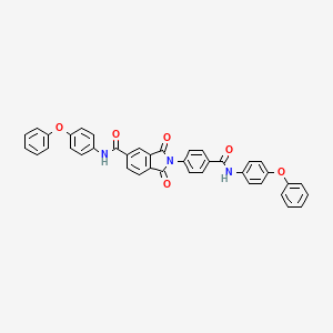 1,3-dioxo-N-(4-phenoxyphenyl)-2-(4-{[(4-phenoxyphenyl)amino]carbonyl}phenyl)-5-isoindolinecarboxamide