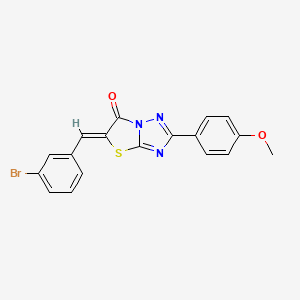 5-(3-bromobenzylidene)-2-(4-methoxyphenyl)[1,3]thiazolo[3,2-b][1,2,4]triazol-6(5H)-one