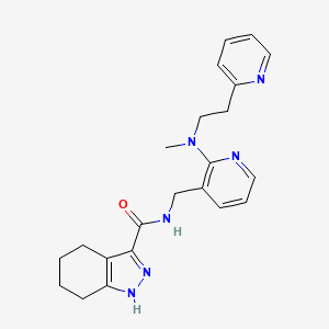 N-[(2-{methyl[2-(2-pyridinyl)ethyl]amino}-3-pyridinyl)methyl]-4,5,6,7-tetrahydro-2H-indazole-3-carboxamide