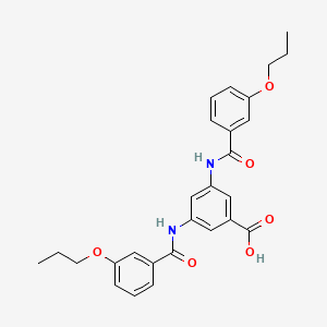 3,5-bis[(3-propoxybenzoyl)amino]benzoic acid