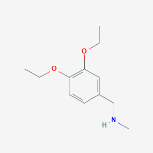 molecular formula C12H19NO2 B502156 1-(3,4-diethoxyphenyl)-N-methylmethanamine 